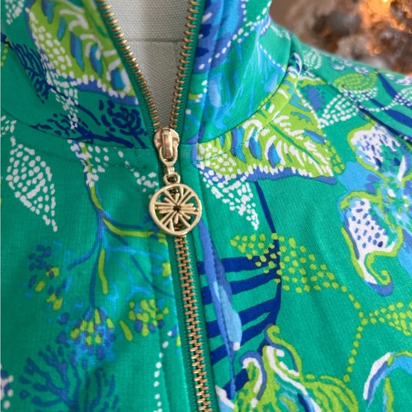 Lilly Pulitzer Green Floral Jacket - Picture 1 of 5